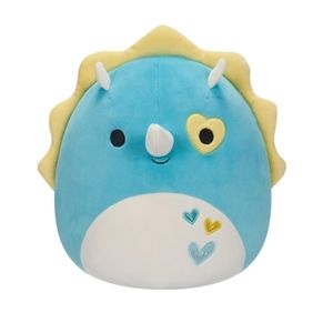 Squishmallows 11” Braedon the Teal Triceratops with Hearts Valentine’s 2024